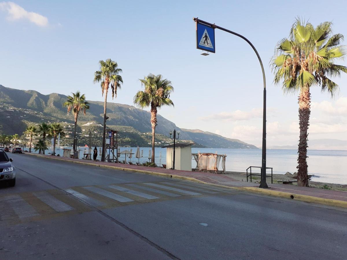 Villa Valia Seaside Ipsos Bagian luar foto