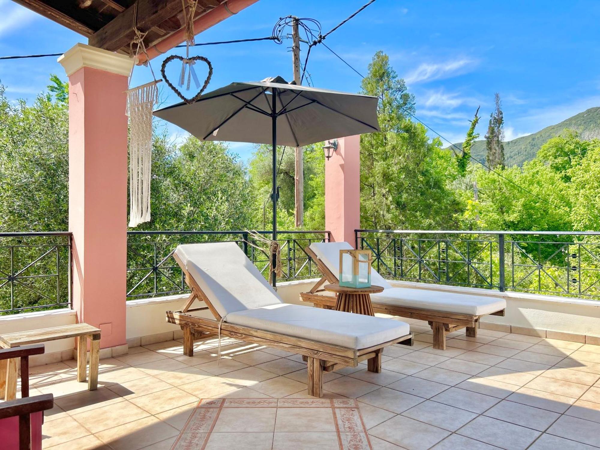 Villa Valia Seaside Ipsos Bagian luar foto